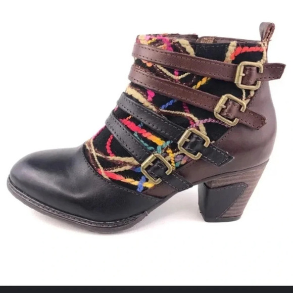 L’Artiste Shoes - Artsy unique boots- L’Artiste by Spring Step multicolor booties 37